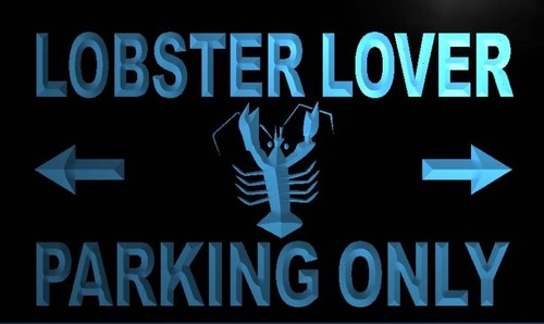 Lobster Lover Parking Only Neon Light Sign